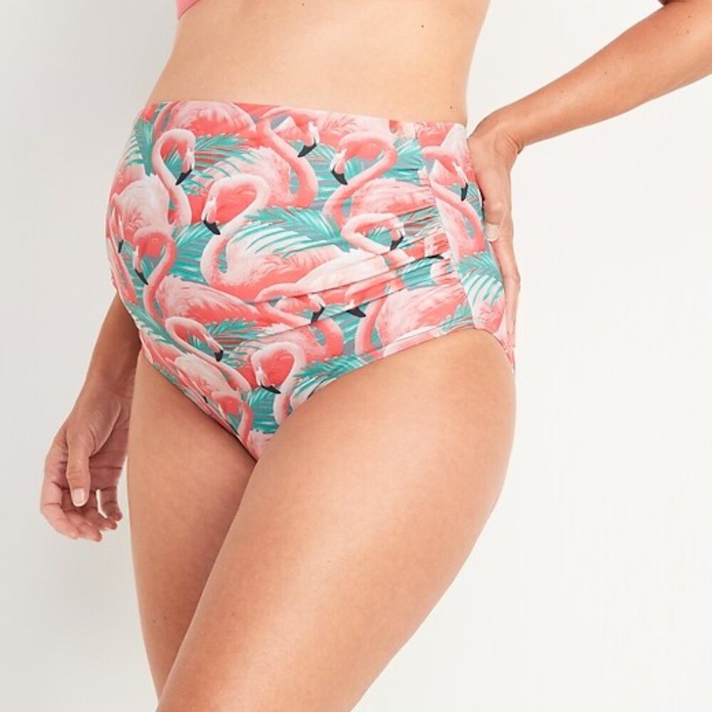 🆕 Old Navy Maternity Rollover-Waist Swim Bottoms 🤰🏻